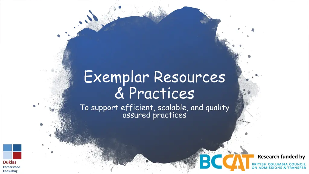 exemplar resources practices to support efficient