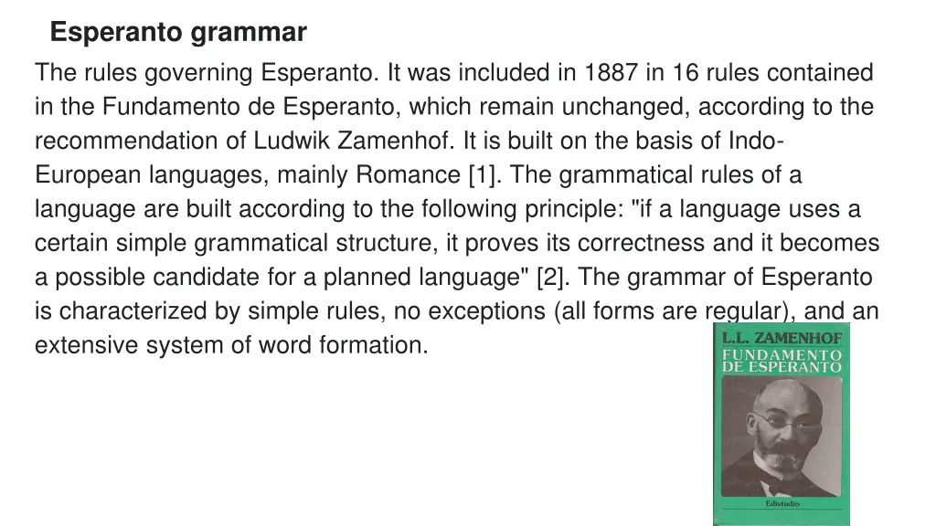 esperanto grammar the rules governing esperanto
