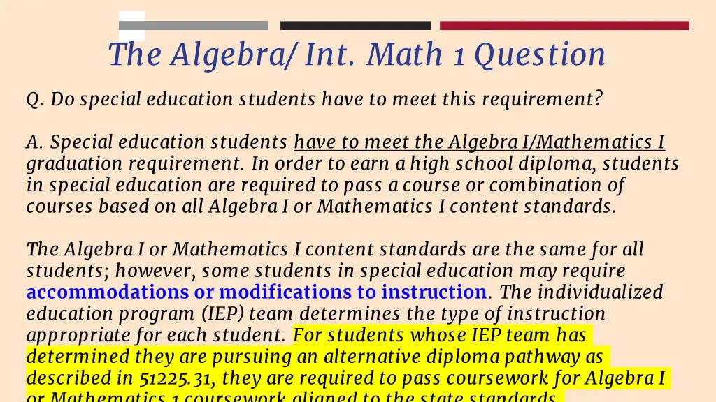 the algebra int math 1 question