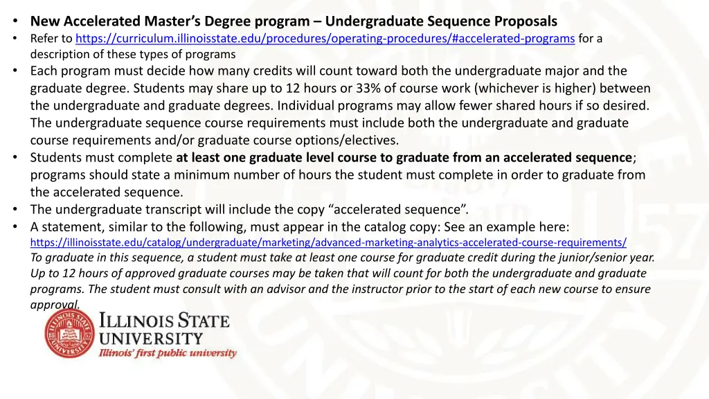 new accelerated master s degree program