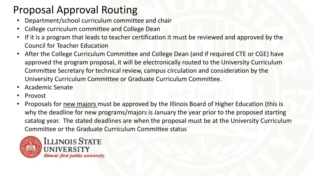 proposal approval routing department school