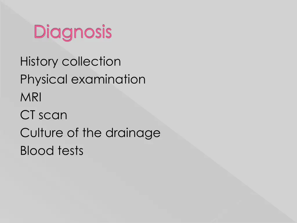 diagnosis