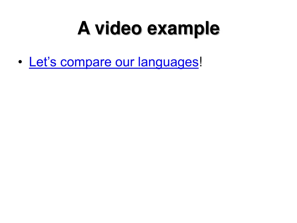 a video example