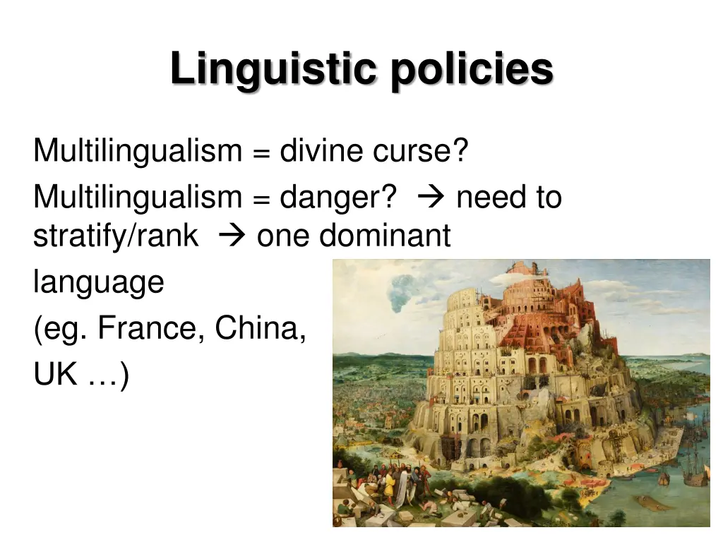 linguistic policies