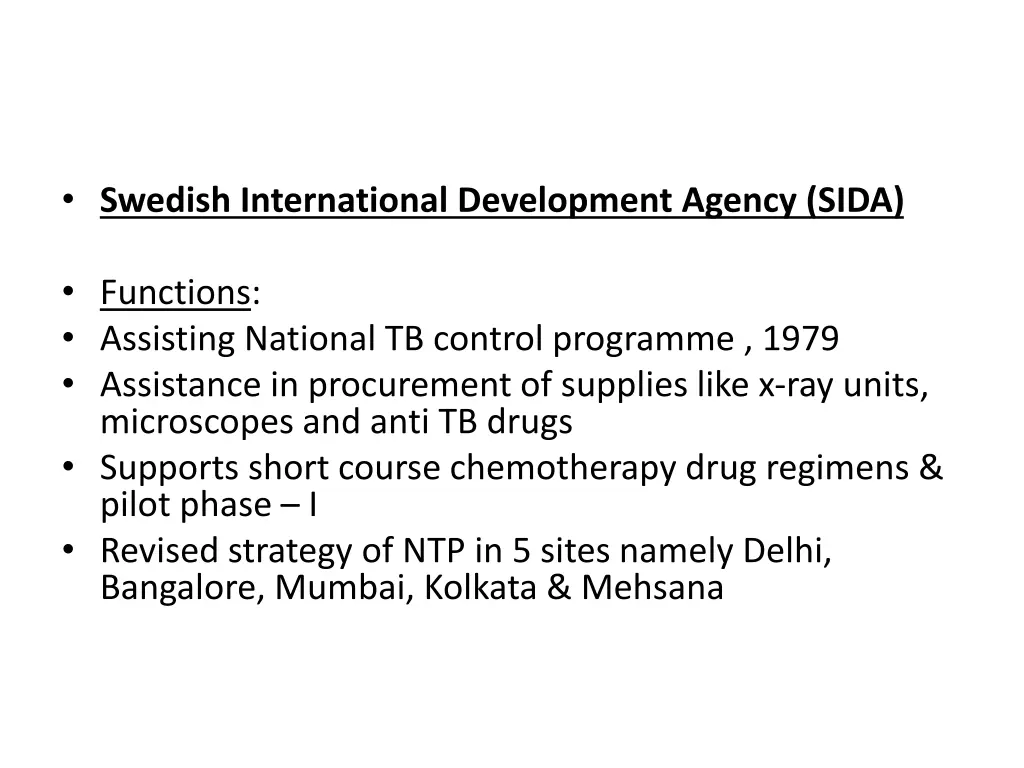 swedish international development agency sida