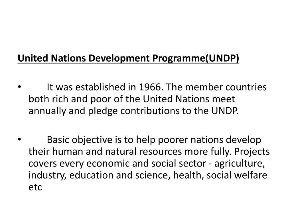 united nations development programme undp