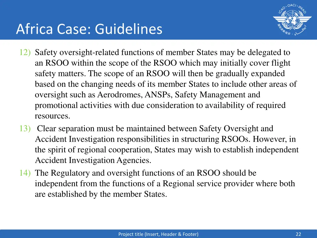 africa case guidelines 2