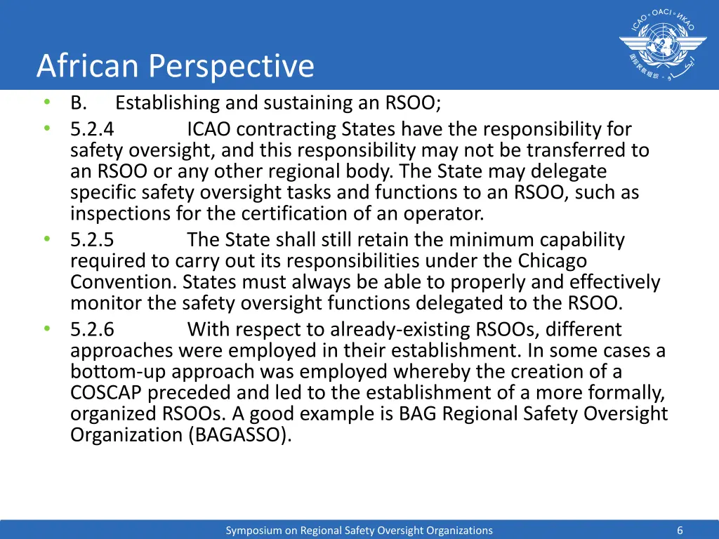 african perspective b establishing and sustaining