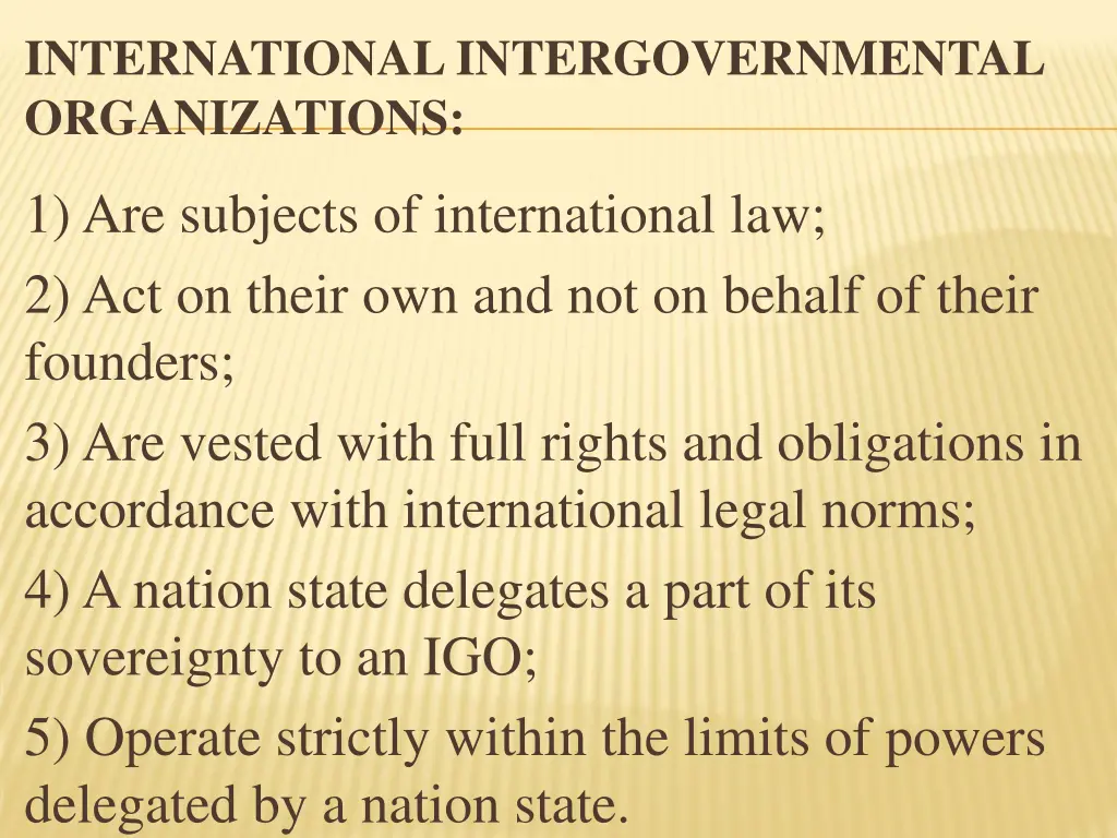 international intergovernmental organizations 2