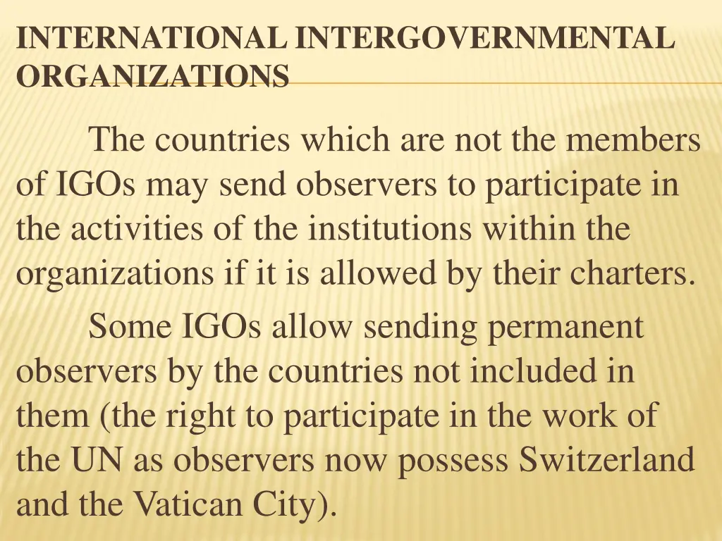 international intergovernmental organizations 5