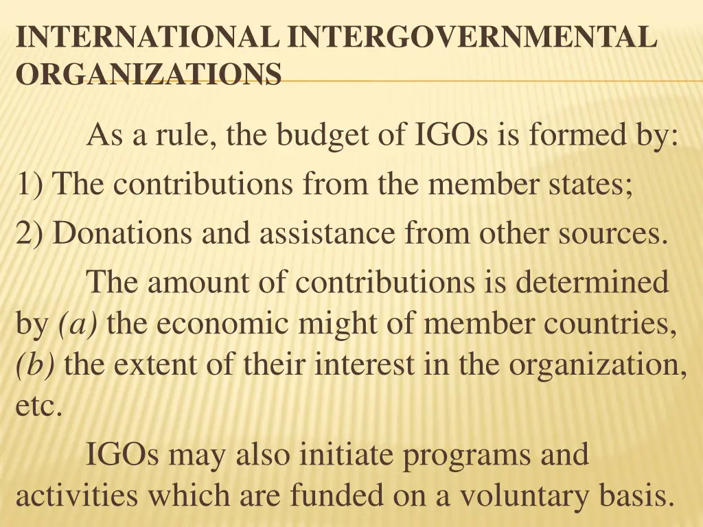 international intergovernmental organizations 6