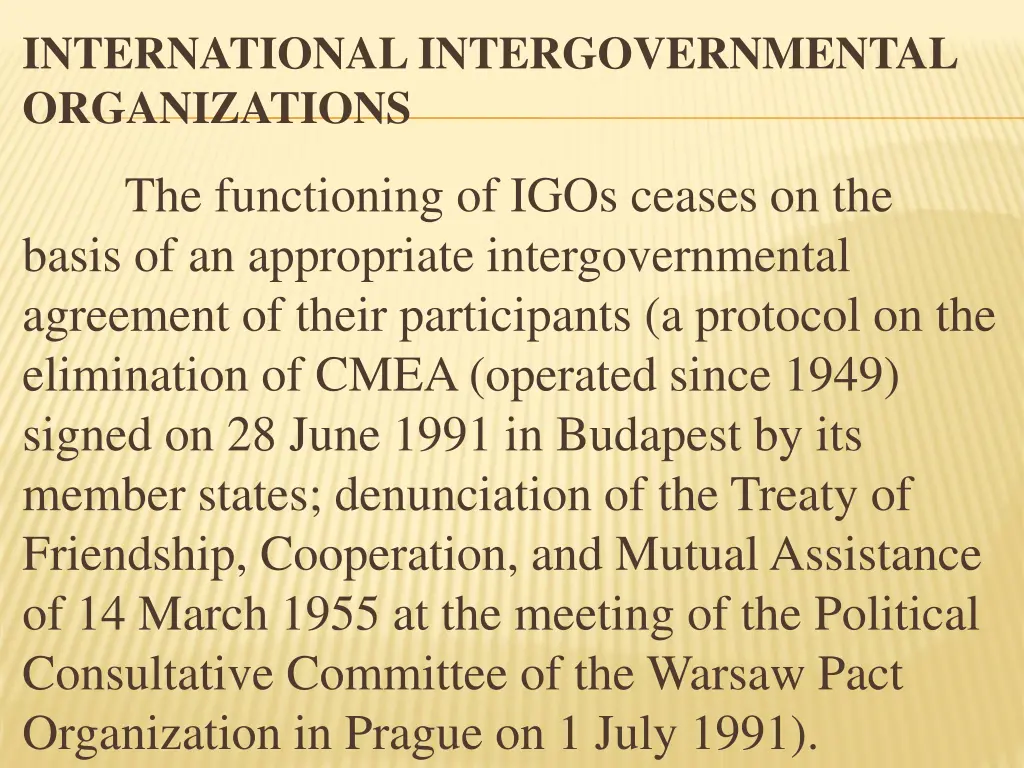 international intergovernmental organizations 7