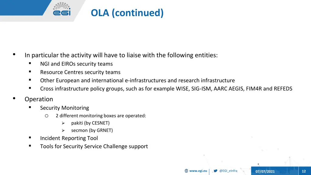 ola continued