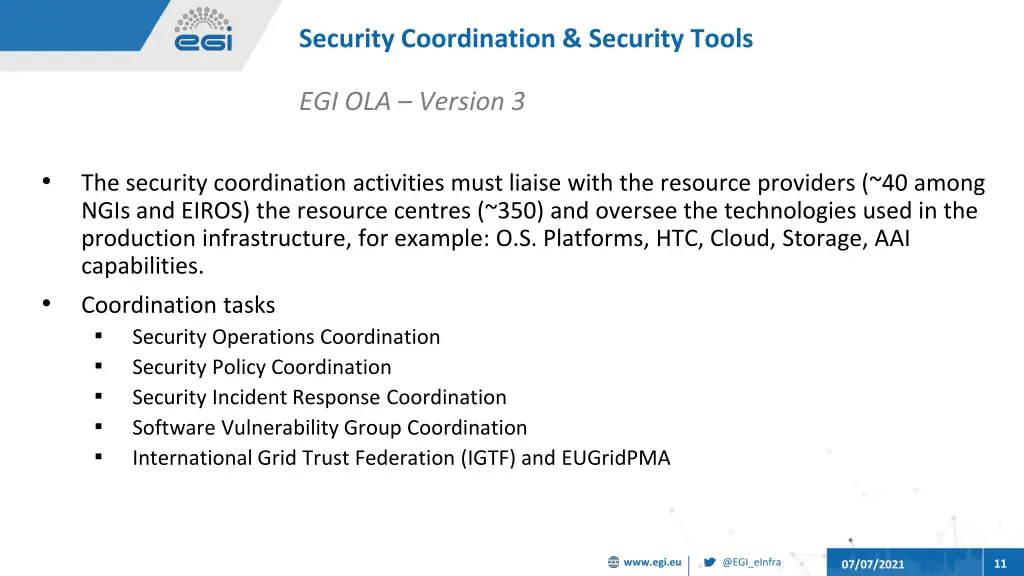 security coordination security tools