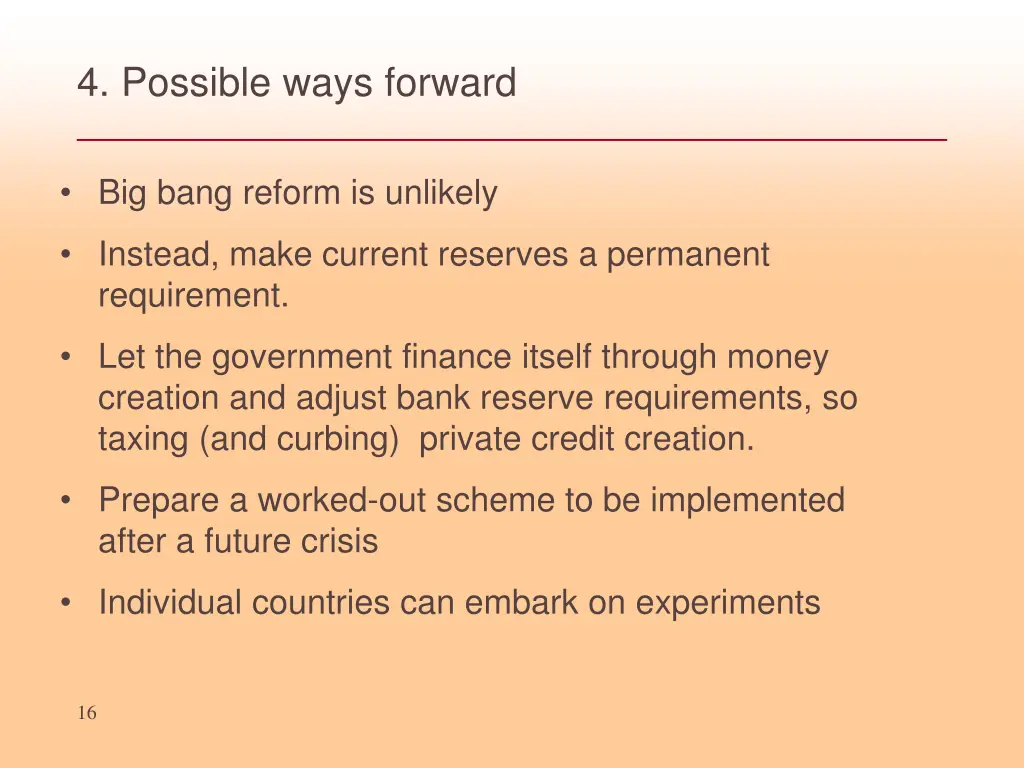 4 possible ways forward