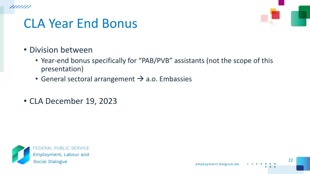cla year end bonus