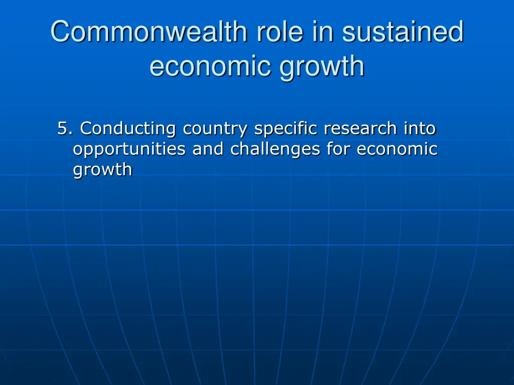 commonwealth role in sustained economic growth 1