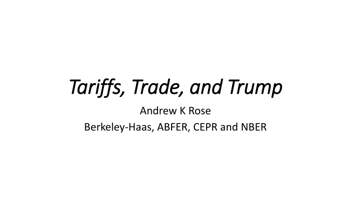 tariffs trade and trump tariffs trade and trump