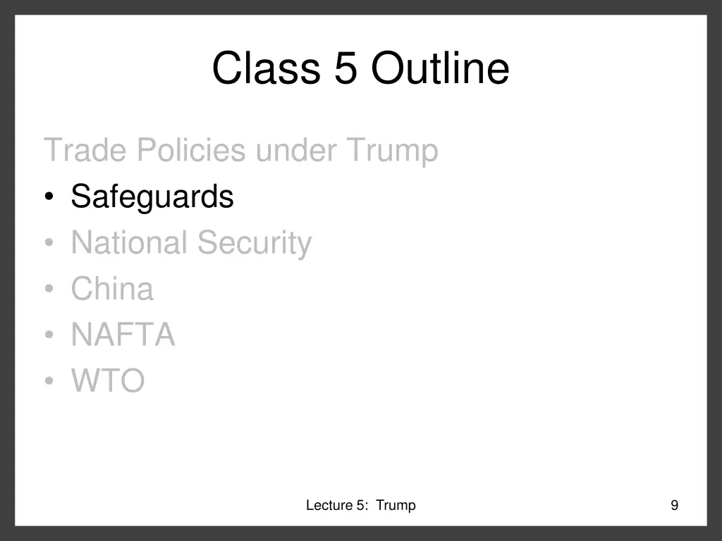 class 5 outline 1