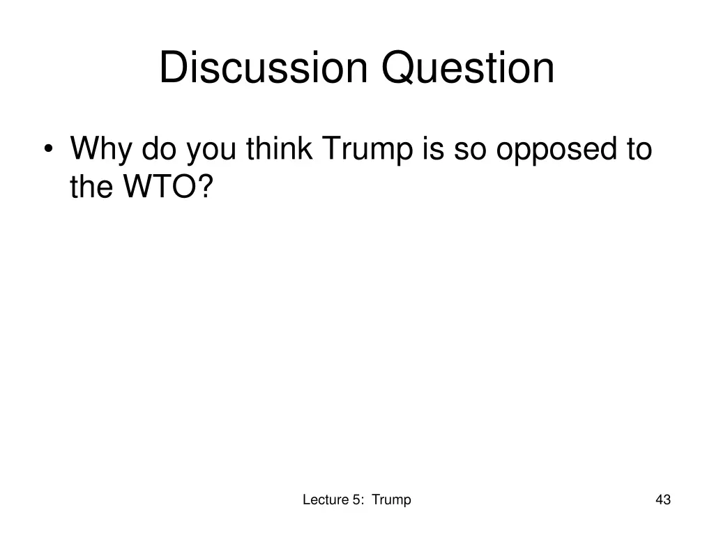 discussion question