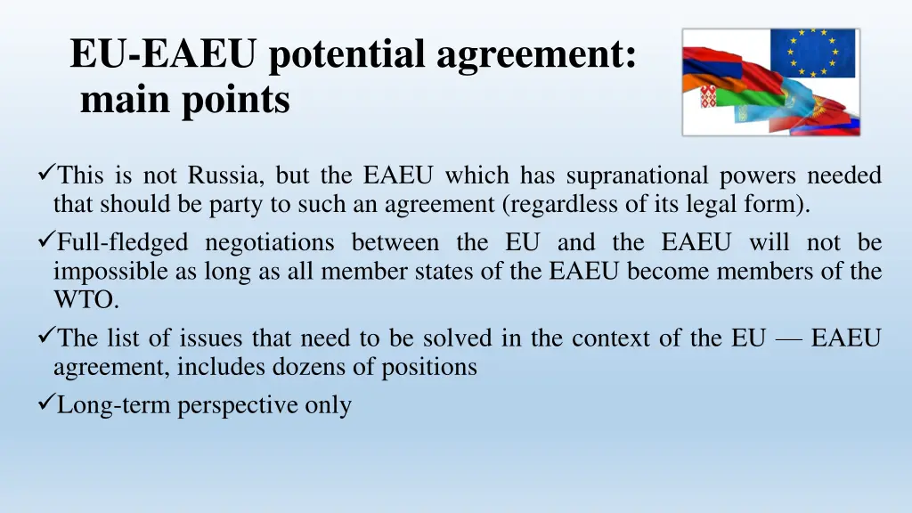 eu eaeu potential agreement main points