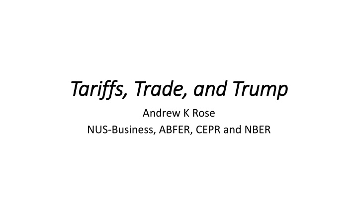 tariffs trade and trump tariffs trade and trump
