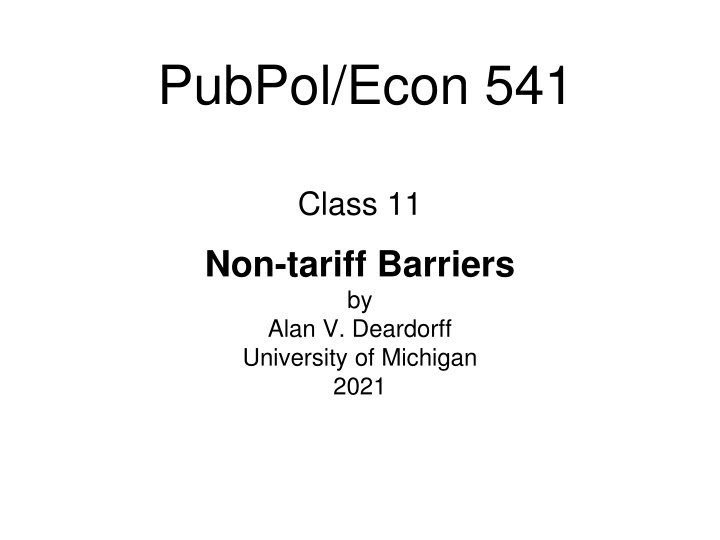 pubpol econ 541