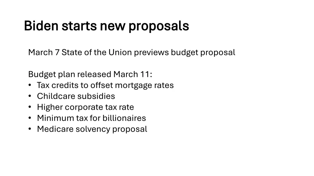 biden starts new proposals biden starts