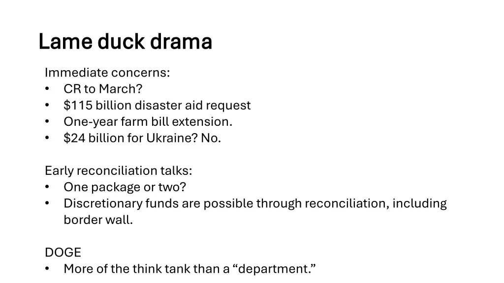 lame duck drama lame duck drama