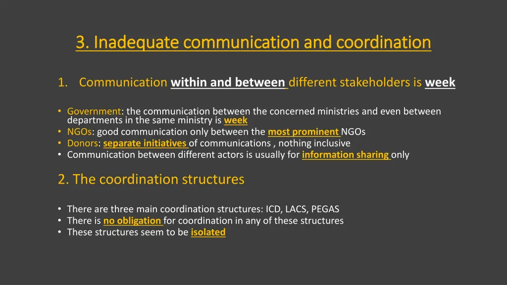 3 3 inadequate communication and coordination