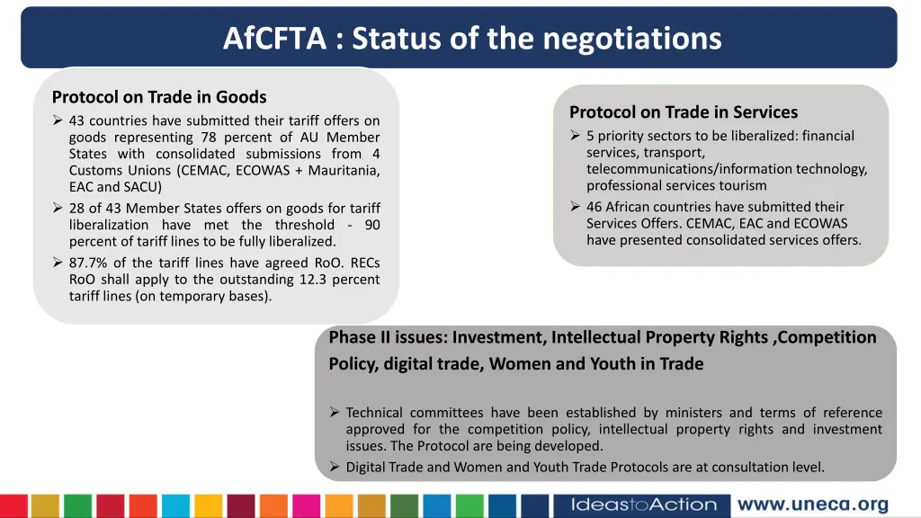 afcfta status of the negotiations