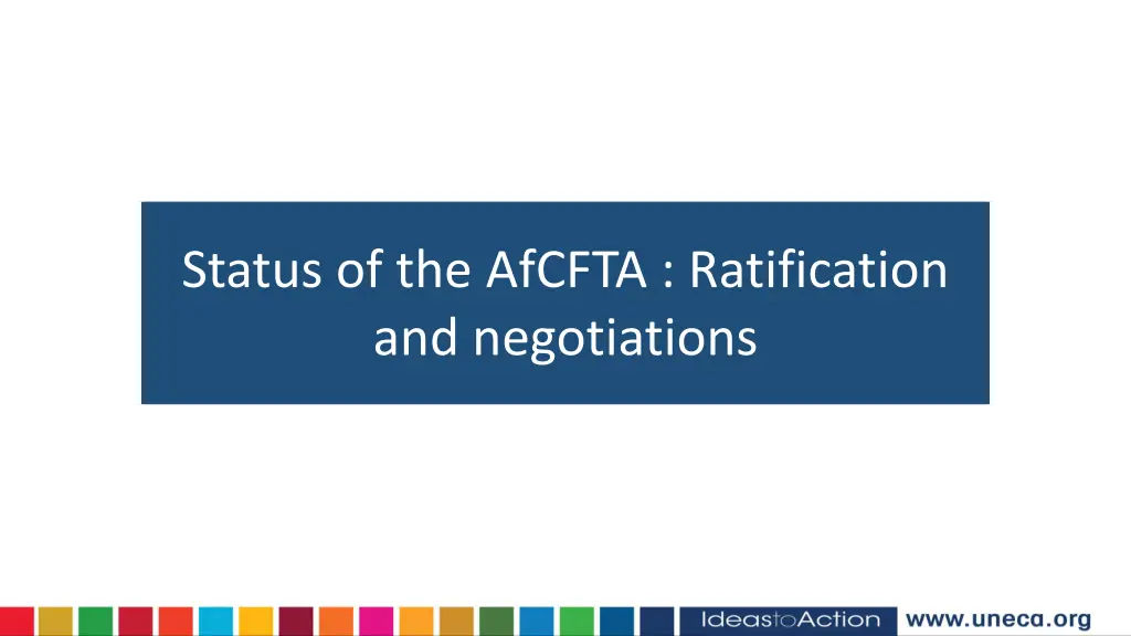 status of the afcfta ratification and negotiations