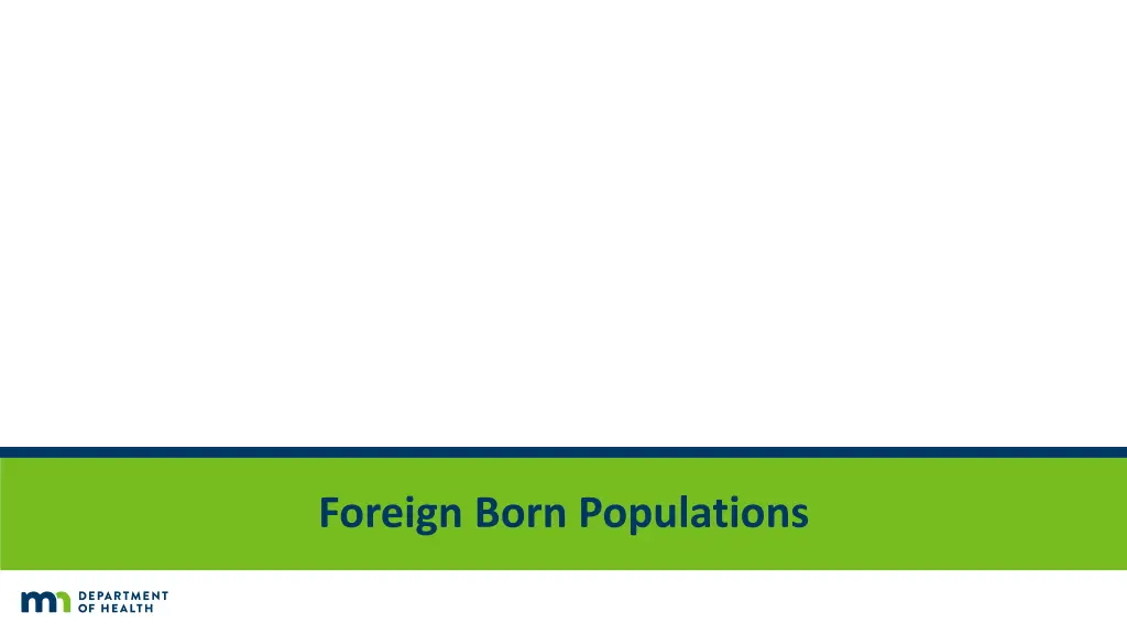 foreign born populations