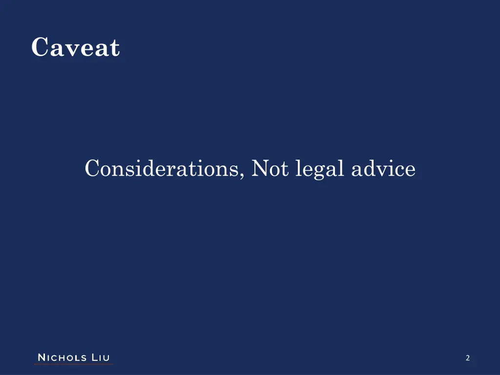 caveat