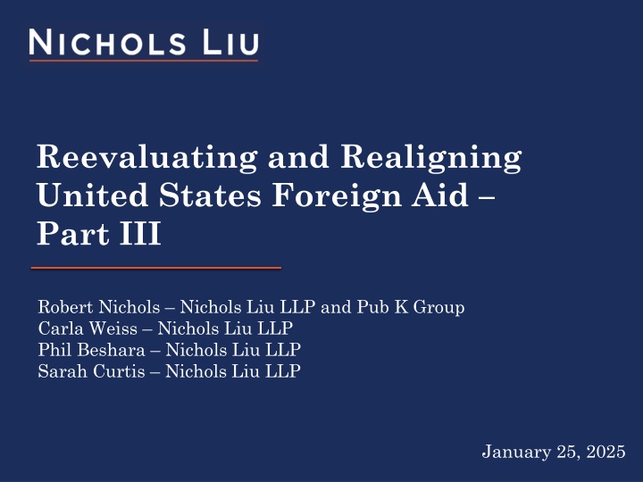 reevaluating and realigning united states foreign