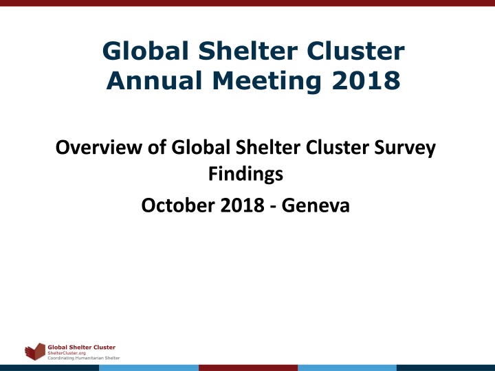 global shelter cluster annual meeting 2018