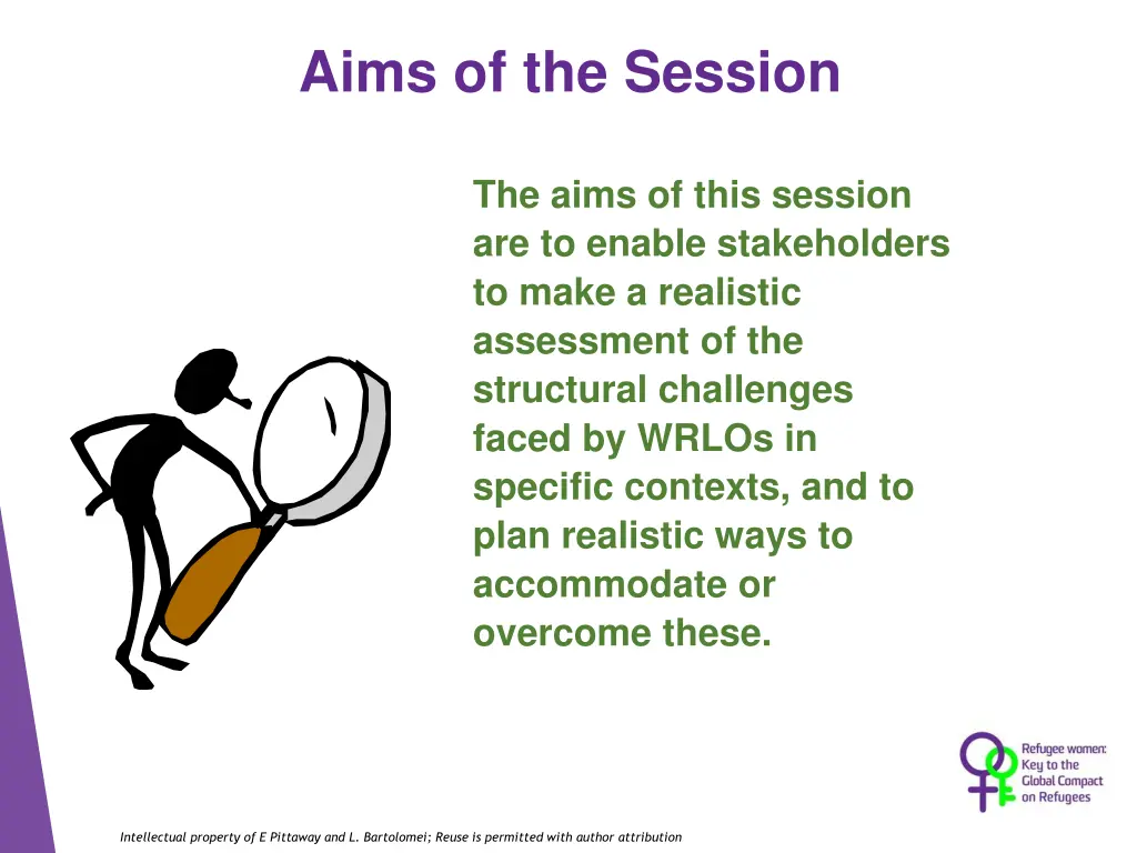 aims of the session