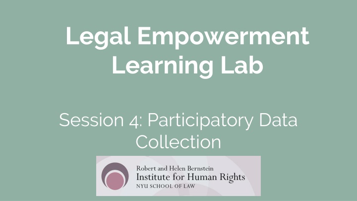 legal empowerment learning lab