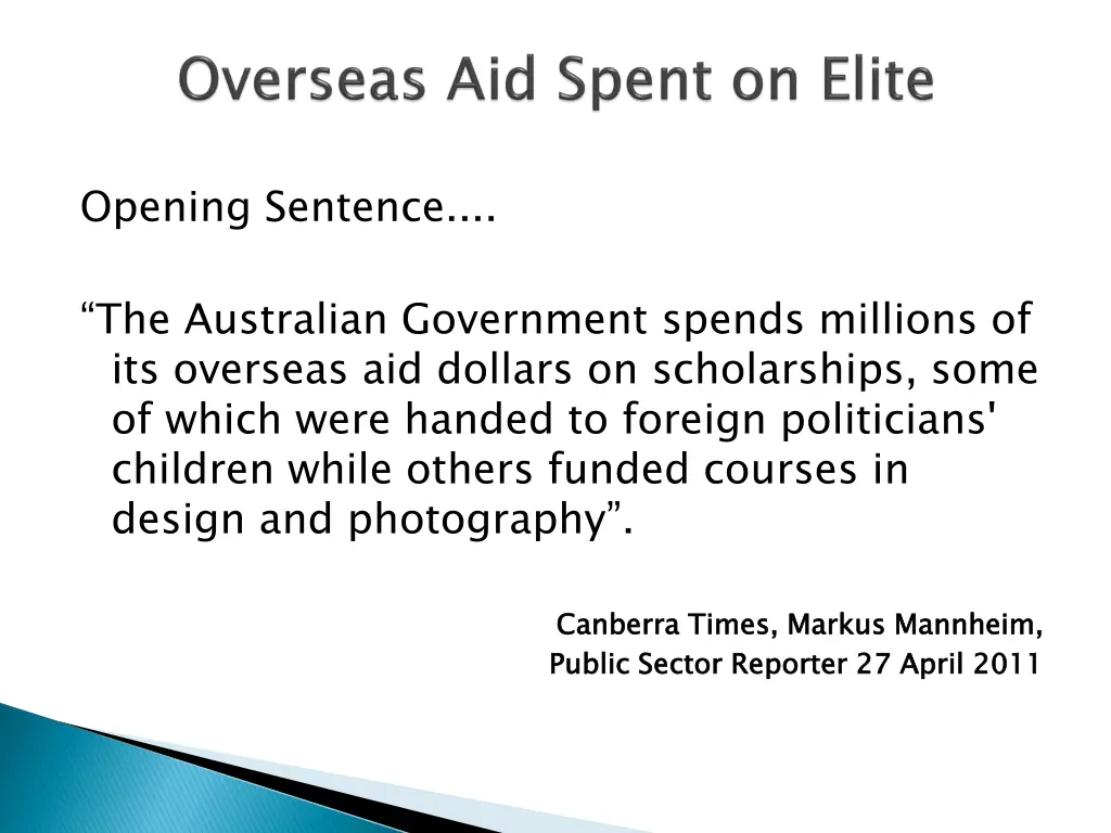 opening sentence