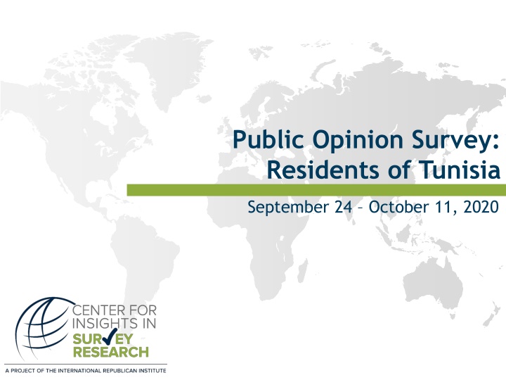 public opinion survey residents of tunisia
