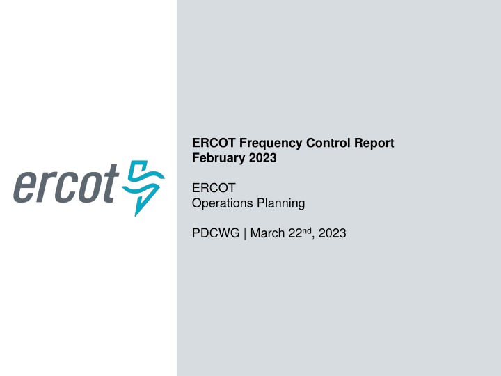 ercot frequency control report february 2023