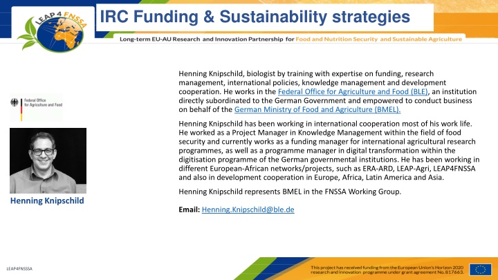 irc funding sustainability strategies