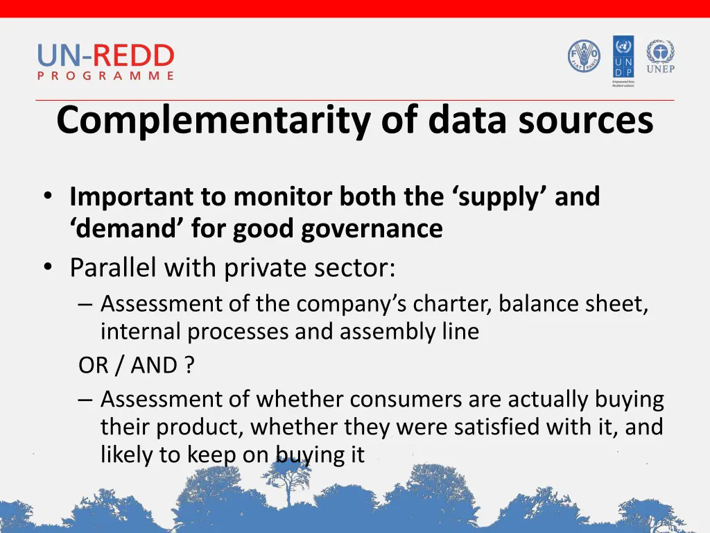 complementarity of data sources
