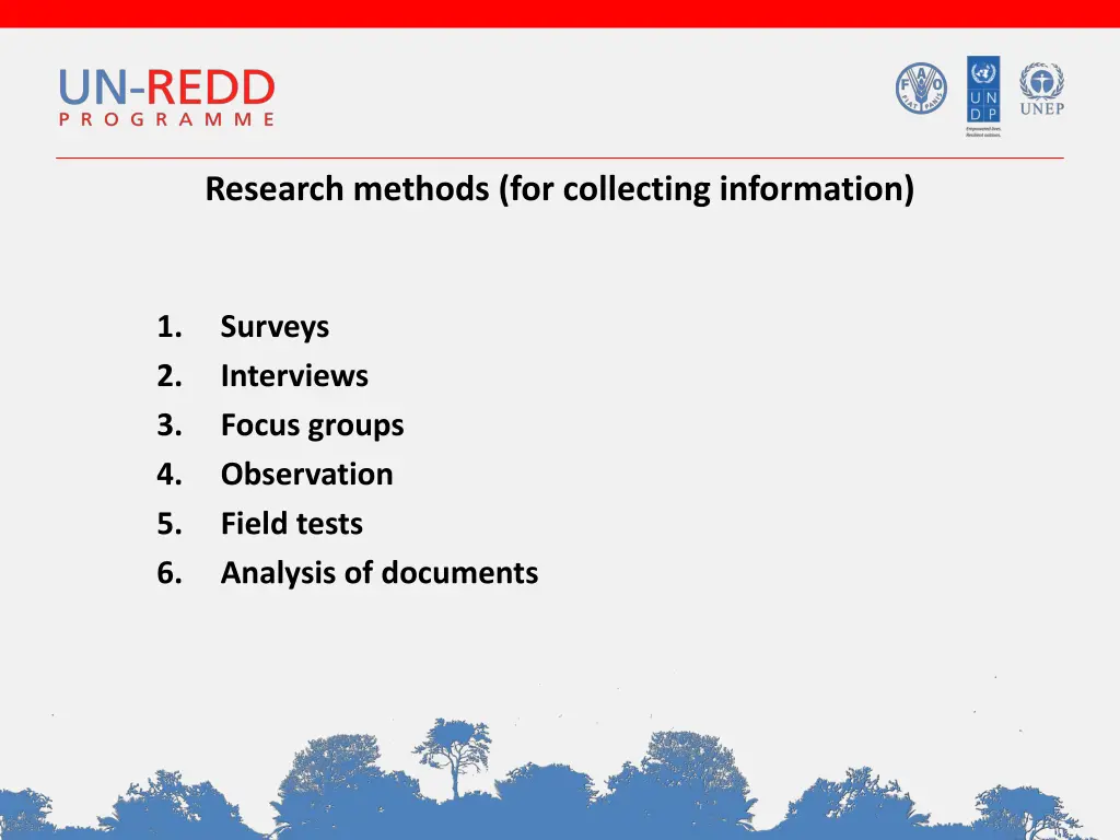 research methods for collecting information