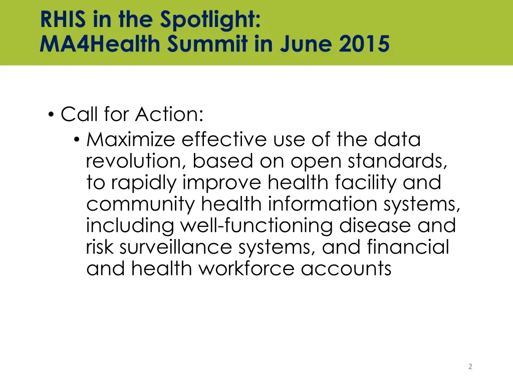 rhis in the spotlight ma4health summit in june