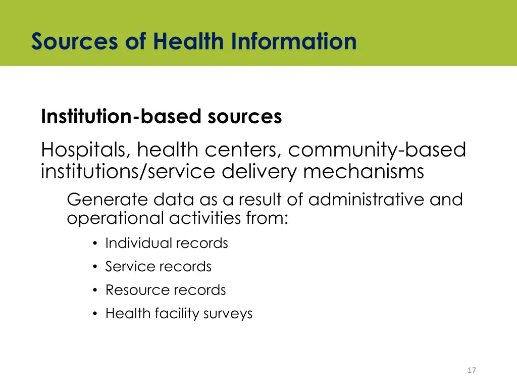 sources of health information 1
