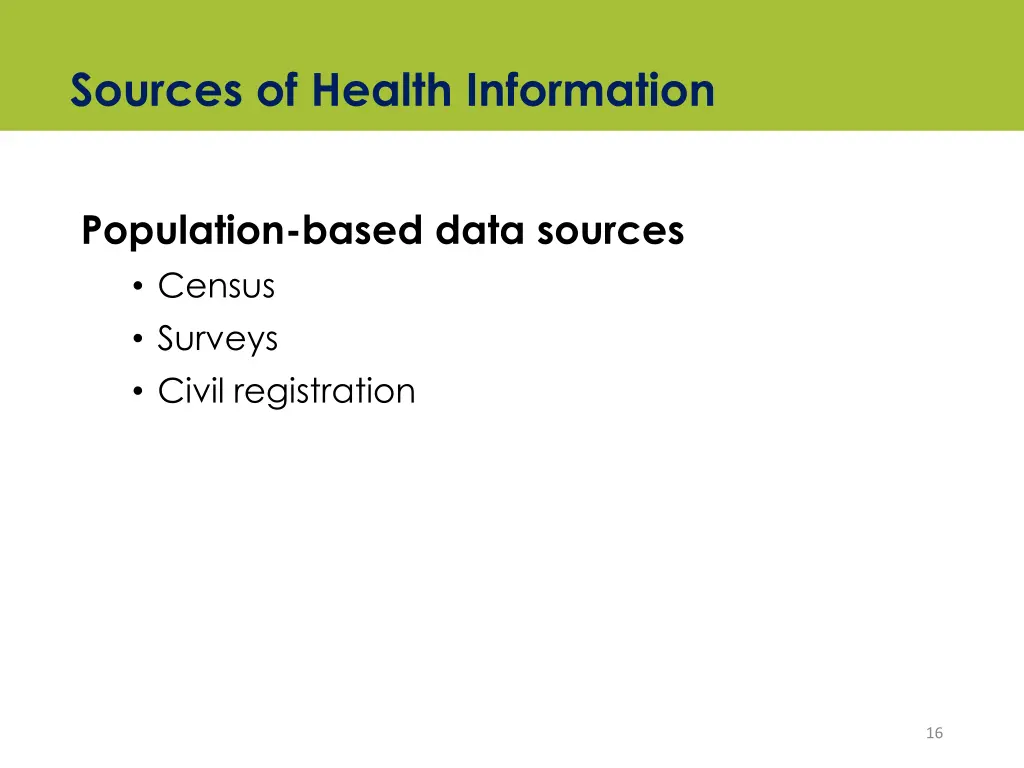 sources of health information