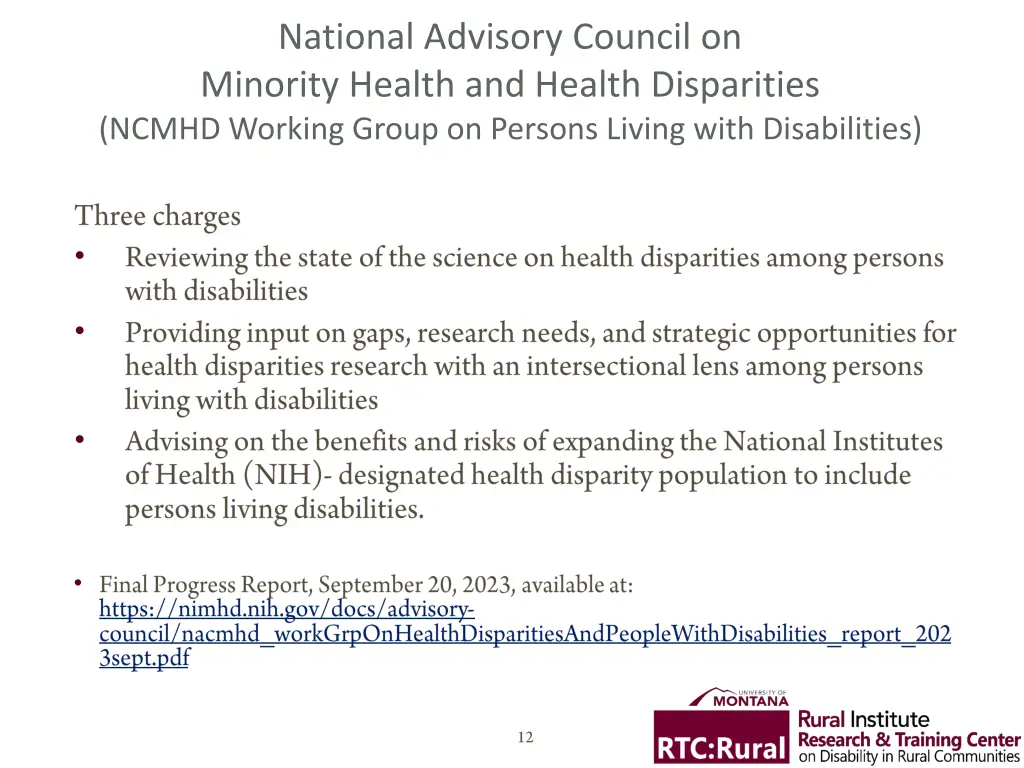 national advisory council on minority health
