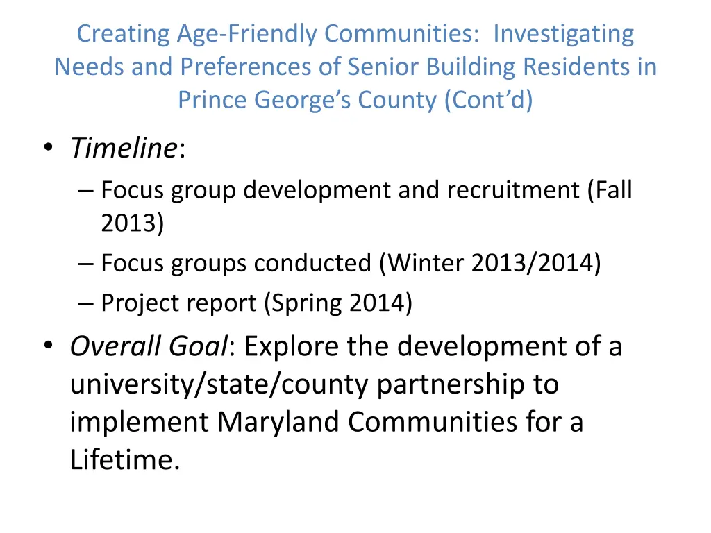 creating age friendly communities investigating 1