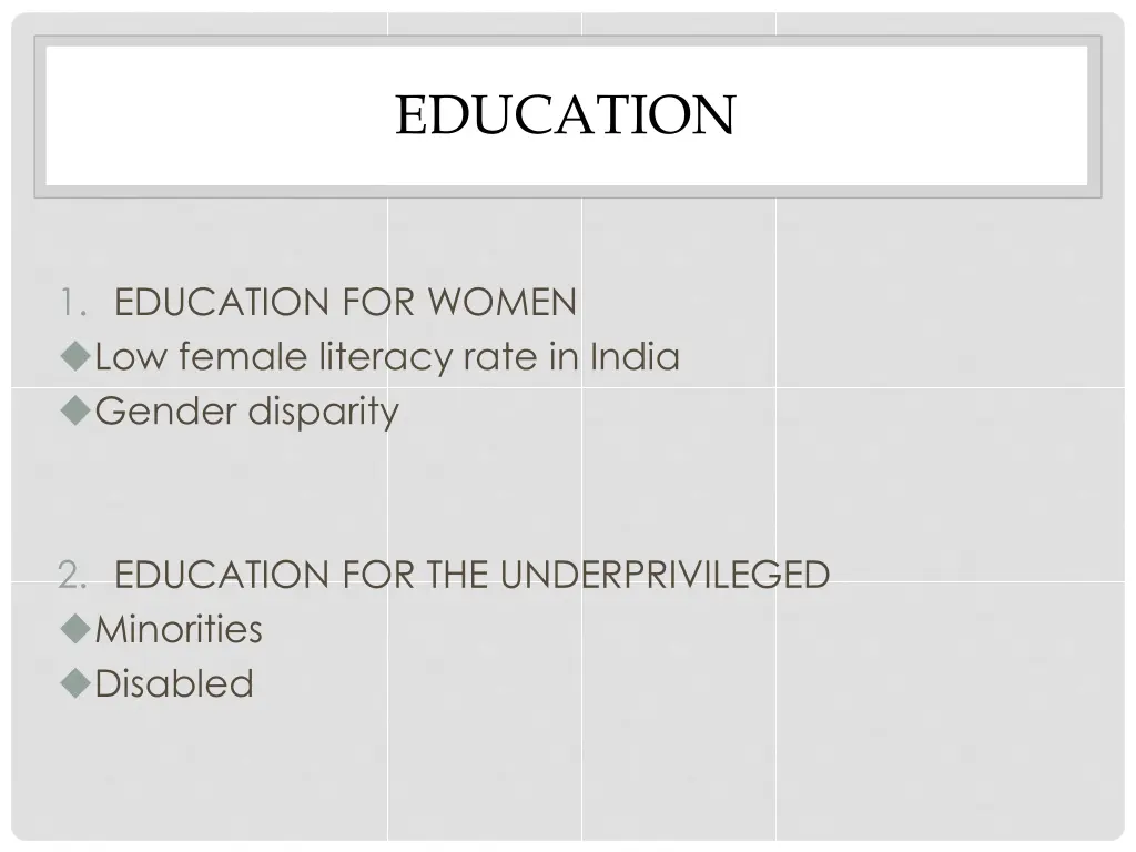 education
